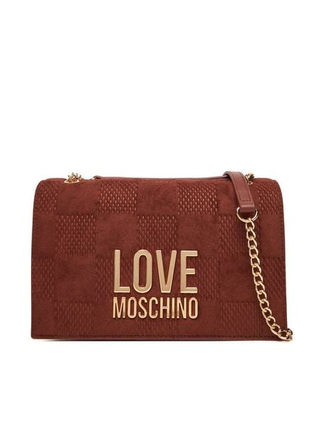 LOVE MOSCHINO Torebka JC4122PP0NKB120A Brązowy. Brązowe torebki klasyczne damskie Love Moschino, bez wzorów, ze skóry, bez dodatków. Za 679.99 zł.