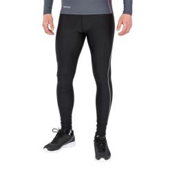 Męskie Spodnie Bodyfit Base Layer. Czarne spodnie sportowe męskie SPIRO, z elastanu. Za 93.99 zł.