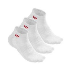 Skarpety sportowe męskie Wilson Men's Quarter Socks 3P. Białe skarpetki męskie Wilson, bez wzorów. Za 55.99 zł.