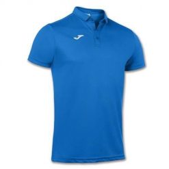 Koszulka polo do tenisa męska Joma Hobby. Niebieskie koszulki polo męskie Joma, l, bez wzorów, z materiału, bez ramiączek. Za 140.45 zł.
