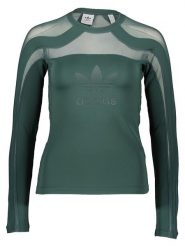 Adidas Koszulka w kolorze zielonym rozmiar: 34. Zielone bluzki damskie Adidas, bez wzorów, bez kołnierzyka, bez ramiączek. Za 100.99 zł.