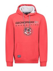 Geographical Norway Bluza "Gvick" w kolorze czerwonym rozmiar: XXL. Czerwone bluzy z kapturem męskie Geographical Norway, xxl. Za 96.60 zł.