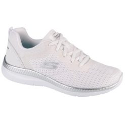 Buty sportowe Sneakersy damskie, Bountiful - Quick Path. Białe buty sportowe na co dzień damskie Skechers, bez wzorów, trekkingowe. W wyprzedaży za 343.05 zł.