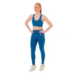 Damski zestaw sportowy Xtreme - legginsy sportowe + top sportowy - Niebieski. Niebieskie legginsy damskie XTREME SOCKSWEAR, bez wzorów, bez ramiączek. Za 186.99 zł.