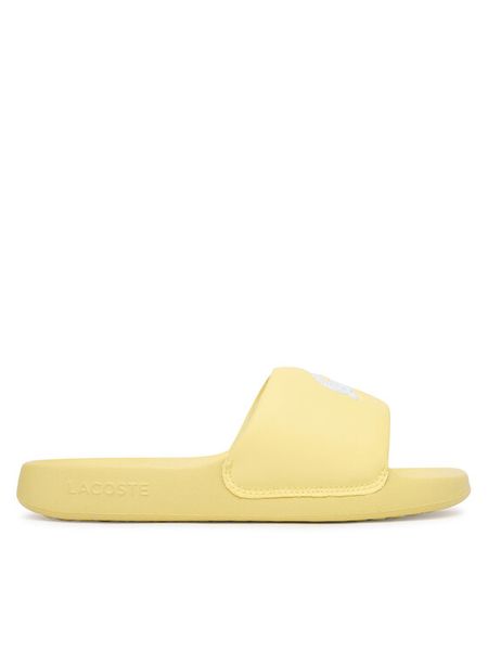 Lacoste Klapki Serve 1.0 51CFA0006 241 Żółty. Żółte klapki damskie Lacoste, bez wzorów, ze skóry, bez obcasa. Za 231.99 zł.