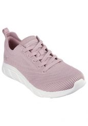 Buty sportowe Sneakersy damskie, Bobs B Flex - Graceful Stride. Białe buty sportowe na co dzień damskie Skechers, bez wzorów, z materiału, trekkingowe. Za 229.99 zł.