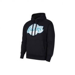 Bluza sportowa męska Nike Nba Los Angeles Lakers City Edition. Czarne bluzy sportowe męskie Nike, bez wzorów, sportowe, bez kołnierzyka, bez ramiączek. Za 378.00 zł.