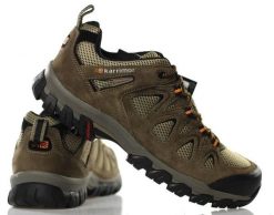 Buty trekkingowe męskie Karrimor Aerator K905 TPE. Brązowe buty trekkingowe męskie Karrimor, z materiału, bez zapięcia, trekkingowe. Za 309.99 zł.