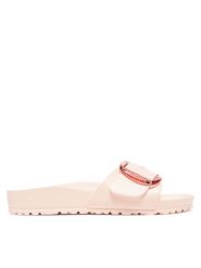 Birkenstock Klapki Madrid Big Buckle Eva 1029632 Różowy. Czerwone klapki damskie Birkenstock, bez wzorów, z tworzywa sztucznego, bez obcasa. Za 249.99 zł.