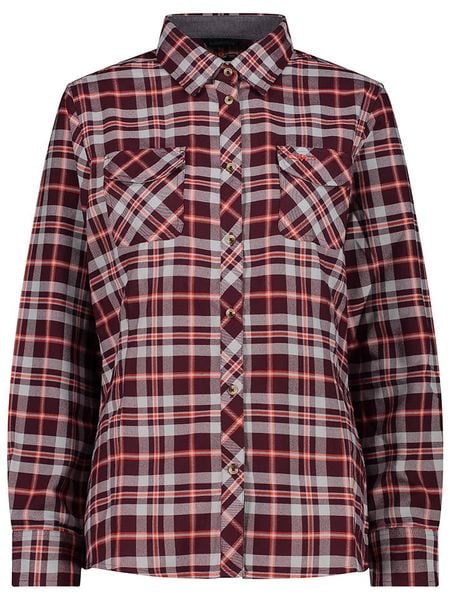 CMP Koszula w kolorze bordowym rozmiar: 38. Czerwone koszule damskie CMP, bez wzorów, z materiału, sportowe, bez kołnierzyka, bez ramiączek. Za 104.64 zł.