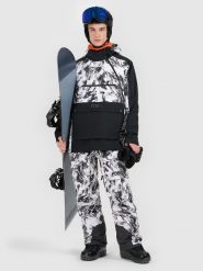 4F Kurtka snowboardowa membrana 15000 męska - czarna 3XL. Czarne kurtki męskie 4f, na zimę, m, bez wzorów, z materiału, bez kaptura. Za 699.99 zł.