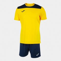 Joma Phoenix II Sportset 3xl Yellow-Marine dla mężczyzn. Niebieskie szorty męskie Joma, bez wzorów, z dresówki, eleganckie. Za 72.05 zł.