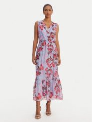 Fracomina Sukienka codzienna FR26SD3018W774R8 Niebieski Regular Fit. Niebieskie sukienki damskie Fracomina, na co dzień, m, bez wzorów, z wiskozy, bez kołnierzyka, bez ramiączek, proste. Za 879.99 zł.