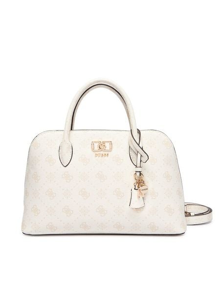Guess Torebka Emelie Logo HWGP99 28060 Biały. Białe torebki klasyczne damskie Guess, z aplikacjami, ze skóry, bez dodatków. Za 674.99 zł.