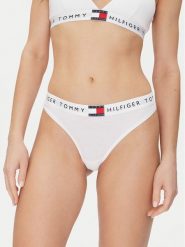Tommy Hilfiger Stringi UW0UW06039 Biały. Białe stringi damskie Tommy Hilfiger, xl, bez wzorów, z bawełny. Za 59.99 zł.