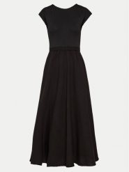 Deha Sukienka letnia D02227 Czarny Regular Fit. Czarne sukienki damskie Deha, na lato, m, bez wzorów, z bawełny, bez kołnierzyka, bez ramiączek. Za 1,469.00 zł.