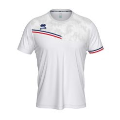 T-Shirt Errea Evan Maglia Mc Ad Dorośli. Białe t-shirty męskie ERREA, l, bez wzorów, z materiału, bez kołnierzyka. Za 195.00 zł.