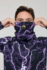 Komin Thunderstruck. Fioletowe szaliki i kominy damskie OOSC, na zimę, bez wzorów, z elastanu. Za 98.99 zł.