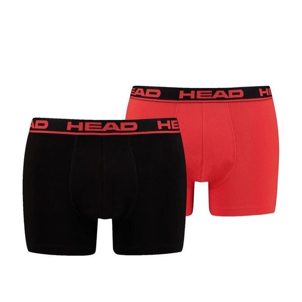 Bokserki męskie Head Basic Boxer 2 Pack. Czarne bokserki męskie HEAD, bez wzorów. Za 75.00 zł.