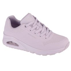 Buty sportowe Sneakersy damskie, Uno Frosty Kicks. Czerwone buty sportowe na co dzień damskie Skechers, bez wzorów, trekkingowe. Za 369.99 zł.