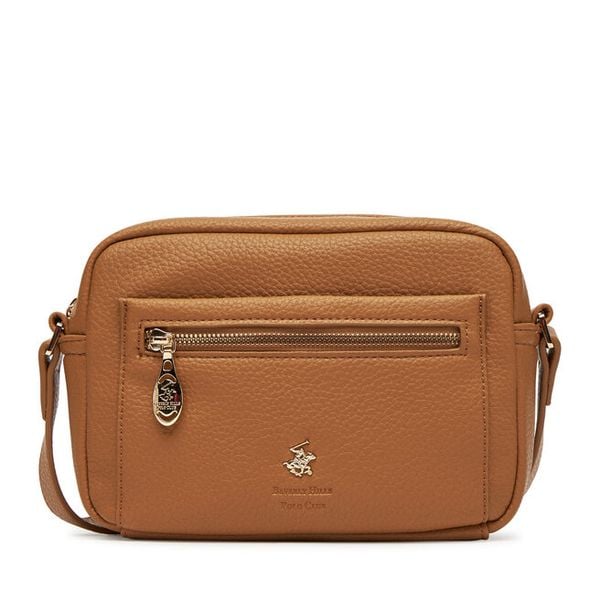Torebka Beverly Hills Polo Club. Brązowe listonoszki damskie Beverly Hills Polo Club, bez wzorów, bez dodatków. Za 199.99 zł.