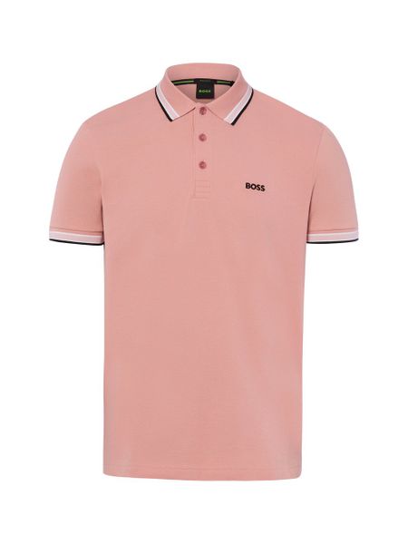 BOSS Green koszulka polo - Paddy Mężczyźni Bawełna różowy, L. Czerwone koszulki polo męskie Boss Green, l, bez wzorów, z bawełny, bez ramiączek. Za 349.95 zł.