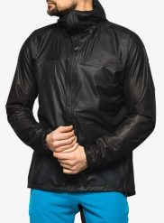 Kurtka przeciwdeszczowa męska Houdini The Orange Jacket. Czarne kurtki treningowe męskie Houdini, l, bez wzorów, z materiału, do biegania. Za 1,380.75 zł.