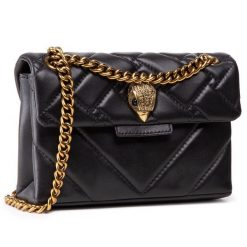 Torebka Kurt Geiger. Czarne torebki klasyczne damskie Kurt Geiger, bez wzorów, wizytowe, bez kołnierzyka, bez ramiączek. Za 969.99 zł.