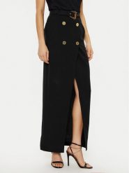 Versace Jeans Couture Spódnica maxi 78HAE802 N0432 Czarny Regular Fit. Czarne spódniczki damskie Versace Jeans Couture, bez wzorów, z jeansu, maxi. Za 859.99 zł.