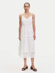 YAS Sukienka letnia Lifa 26037183 Biały Regular Fit. Białe sukienki damskie YAS, na lato, bez wzorów, z syntetyku, bez kołnierzyka, bez ramiączek. Za 399.99 zł.