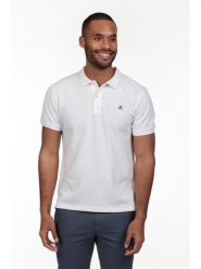 The Time of Bocha Koszulka polo w kolorze białym rozmiar: M. Białe koszulki polo męskie The Time of Bocha, m, bez wzorów, z bawełny, bez ramiączek. Za 86.99 zł.