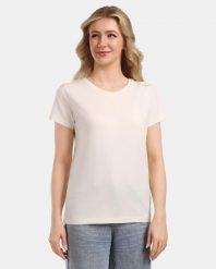 Damska bawełniana koszulka Kilpi PROMO-W. Białe t-shirty damskie Kilpi, bez wzorów, z bawełny, bez kołnierzyka. Za 112.21 zł.