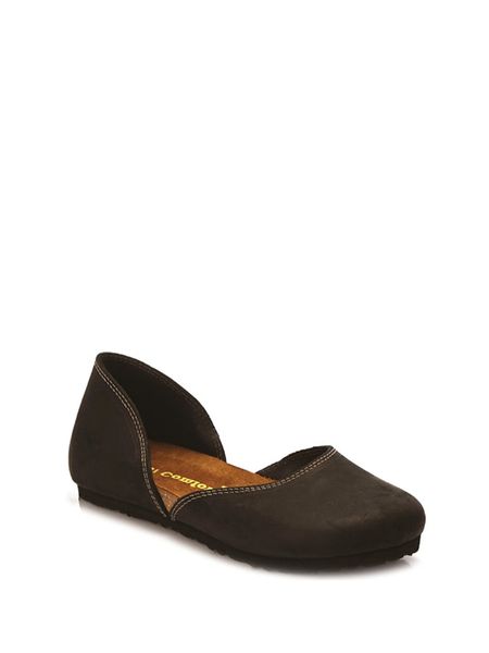 Comfortfusse Skórzane baleriny w kolorze czarnym rozmiar: 39. Czarne baleriny damskie Comfortfusse, bez wzorów, z nubiku, bez obcasa. Za 218.57 zł.