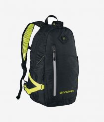 Plecak sportowy Givova Arius Black-Amarillo Fluo. Czarne plecaki damskie Givova, bez wzorów, z materiału, sportowe. Za 246.35 zł.
