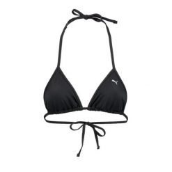 Damska góra od bikini Puma w kształcie trójkąta w kolorze czarnym. Czarne bikini damskie Puma, bez wzorów. Za 75.99 zł.