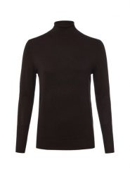 Marie Lund Sweter Kobiety drobna dzianina brązowy, S. Brązowe golfy damskie Marie Lund, s, bez wzorów, z dzianiny, bez ramiączek. Za 179.95 zł.