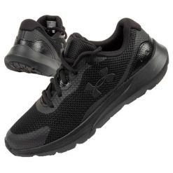 Buty Under Armour 3024989-002 czarne. Czarne buty sportowe na co dzień damskie bez wzorów, z gumy. Za 292.10 zł.