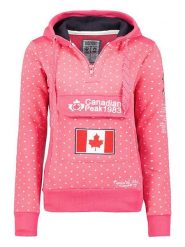 Canadian Peak Bluza "Gyrelle" w kolorze różowym rozmiar: L. Różowe bluzy z kapturem damskie Canadian Peak, l, z bawełny. Za 122.38 zł.