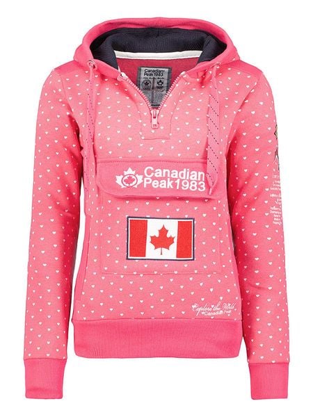 Canadian Peak Bluza "Gyrelle" w kolorze różowym rozmiar: L. Różowe bluzy z kapturem damskie Canadian Peak, l, z bawełny. Za 109.52 zł.