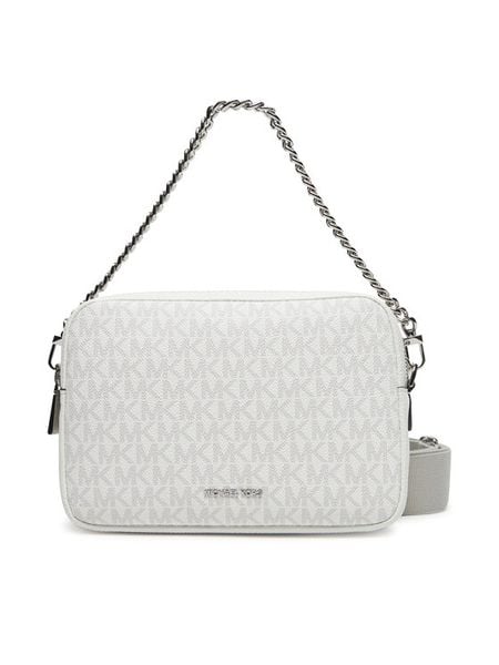 MICHAEL Michael Kors Torebka 32S5SYTC5V Biały. Białe listonoszki damskie MICHAEL Michael Kors, bez wzorów, z materiału, bez dodatków. Za 539.99 zł.