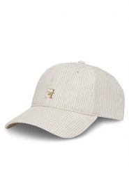 Tommy Hilfiger Czapka z daszkiem Premiu Beach AW0AW17141 Beżowy. Brązowe czapki z daszkiem damskie Tommy Hilfiger, bez wzorów, ze lnu. Za 239.99 zł.