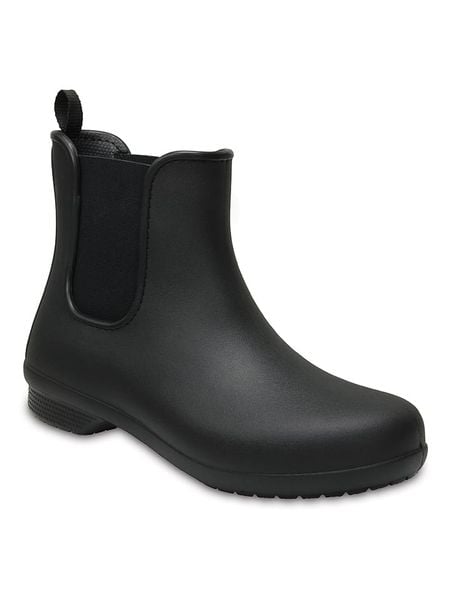 Crocs Sztyblety "Freesail" w kolorze czarnym rozmiar: 33/34. Czarne botki damskie Crocs, sportowe, bez obcasa, bez zapięcia. Za 69.75 zł.