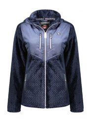 Canadian Peak Kurtka polarowa "Urenaeak" w kolorze granatowym rozmiar: XXL. Niebieskie kurtki damskie Canadian Peak, xxl, bez wzorów, z materiału, bez kaptura. Za 135.17 zł.