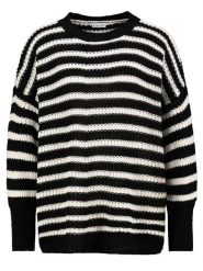 Sublevel Sweter w kolorze czarno-beżowym rozmiar: M/L. Czarne swetry klasyczne damskie Sublevel, l, ze splotem, bez kołnierzyka. Za 100.99 zł.