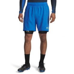 Szorty Under Armour Challenger Pro. Niebieskie szorty męskie Under Armour, bez wzorów, sportowe. Za 169.50 zł.