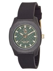 U.S. Polo Assn. Zegarek kwarcowy w kolorze czarno-zielonym rozmiar: onesize. Czarne, analogowe zegarki męskie U.S. Polo Assn. Za 173.99 zł.