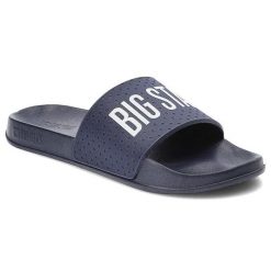 Granatowe Klapki Big Star Męskie Buty Na Lato. Niebieskie klapki i japonki męskie Big Star. Za 59.99 zł.