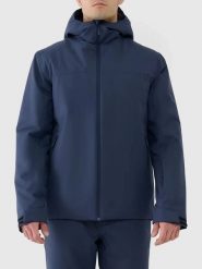 4F Kurtka narciarska w kolorze granatowym rozmiar: L. Niebieskie kurtki narciarskie i snowboardowe damskie 4f, l, bez wzorów, z puchu, bez kaptura, narciarskie. Za 187.96 zł.