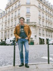 Jeansy męskie z przetarciami niebieskie Colt Workwear 374. Niebieskie jeansy męskie Big Star, na jesień. W wyprzedaży za 249.99 zł.