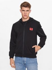 Hugo Bluza Daple212 50447972 Czarny Regular Fit. Czarne bluzy bez kaptura męskie Hugo, m, z bawełny. Za 479.99 zł.